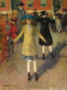 William Glackens Children Rollerskating oil painting reproduction